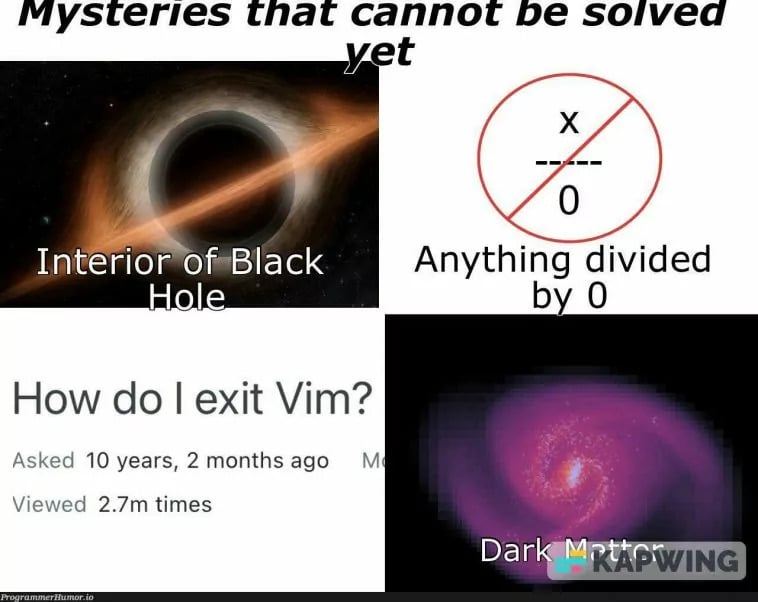 A meme about exiting vim